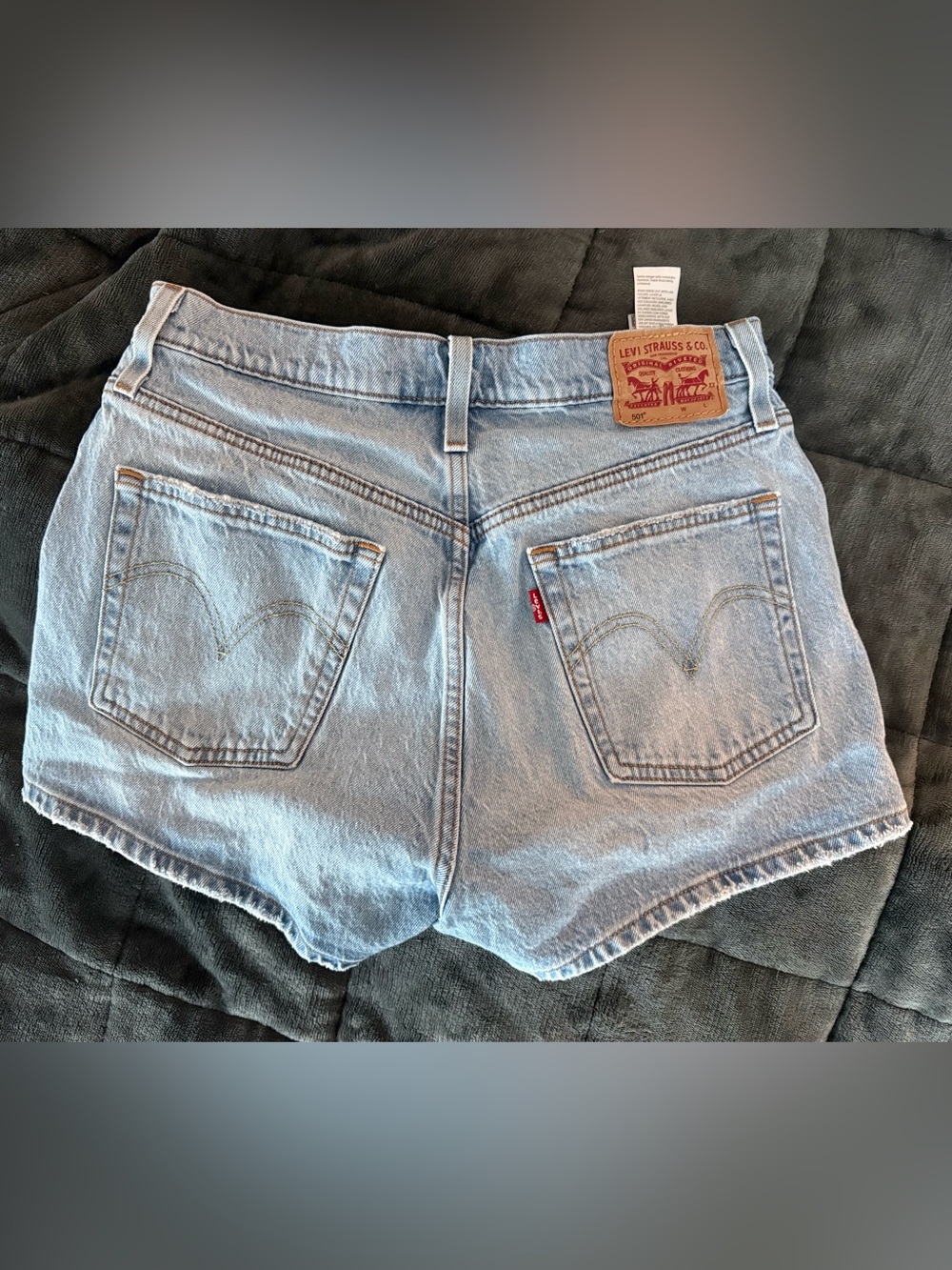 Levi's 501 High Rise Denim Light Wash Shorts NWOT Size 30